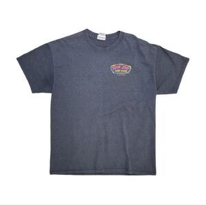 Ron Jon Surf Shop Men's Blue Gray‎ Logo Florida Short Sleeve T-shirt Large